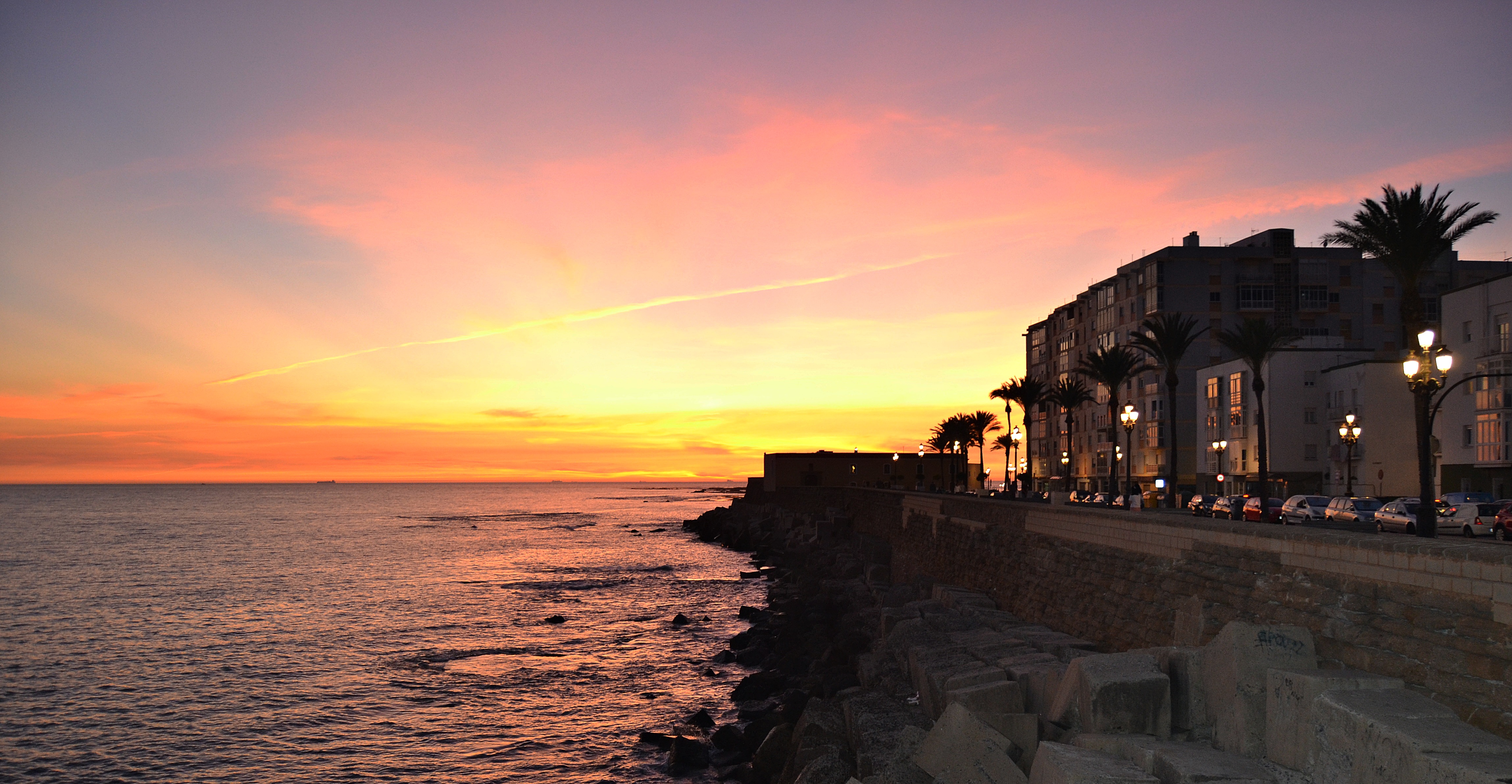 Cadiz Spain sunset