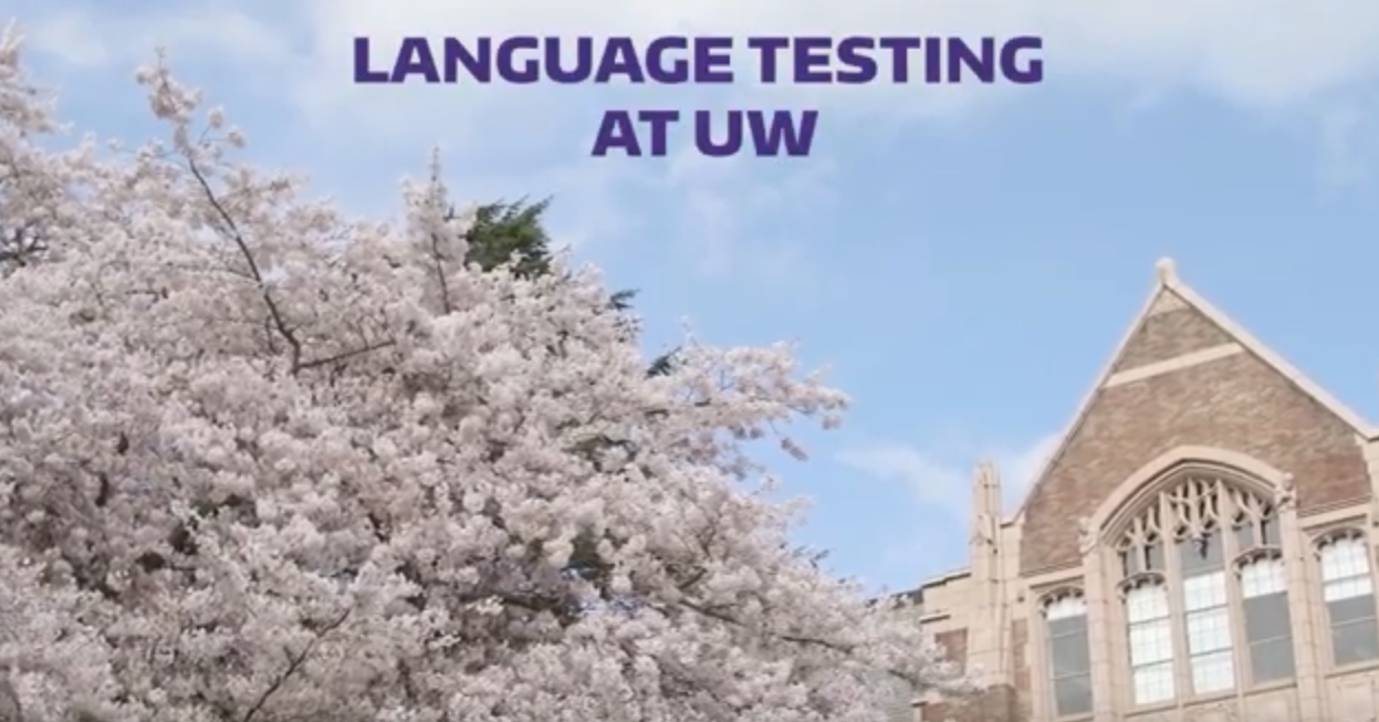 Language Testing at UW