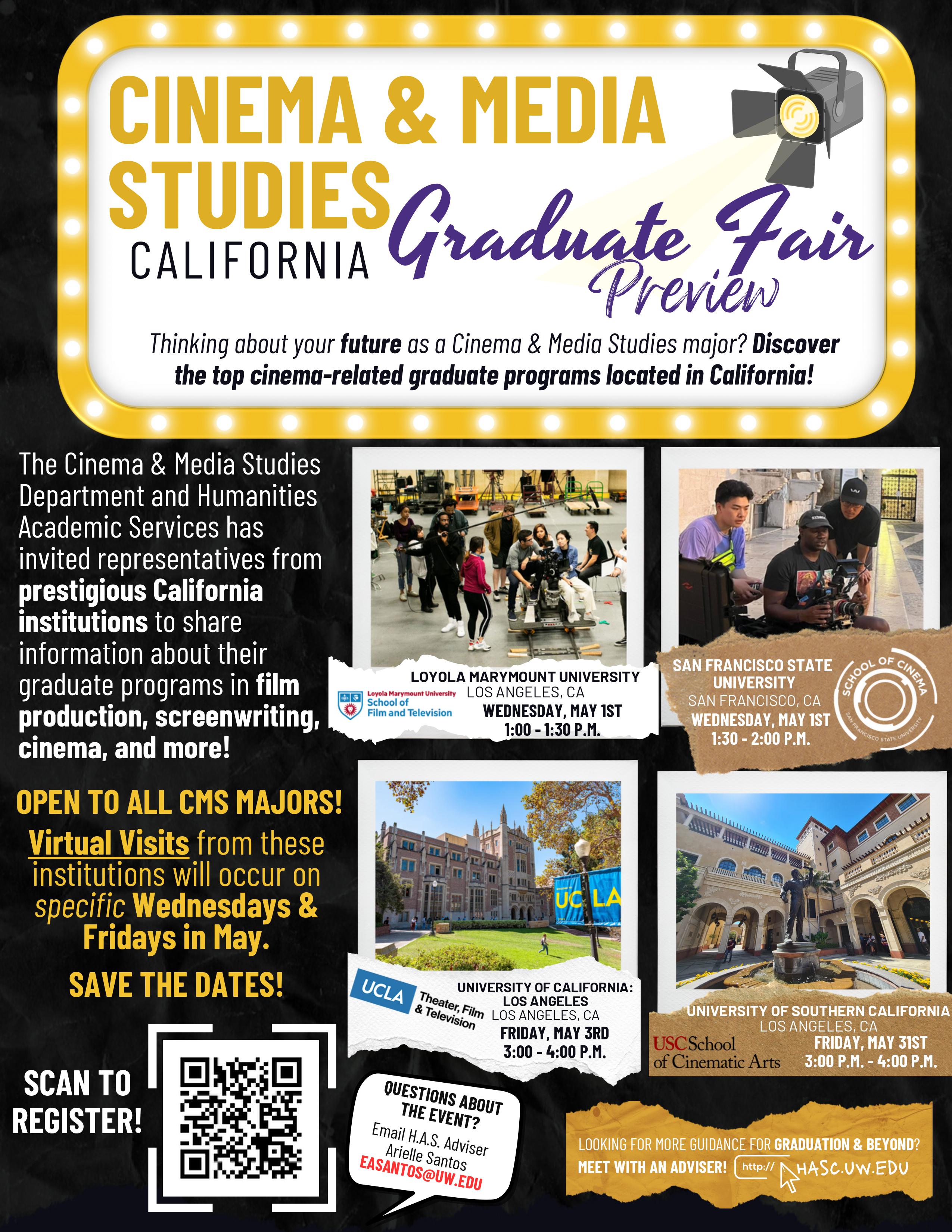 CMS Grad Fair Preview Poster