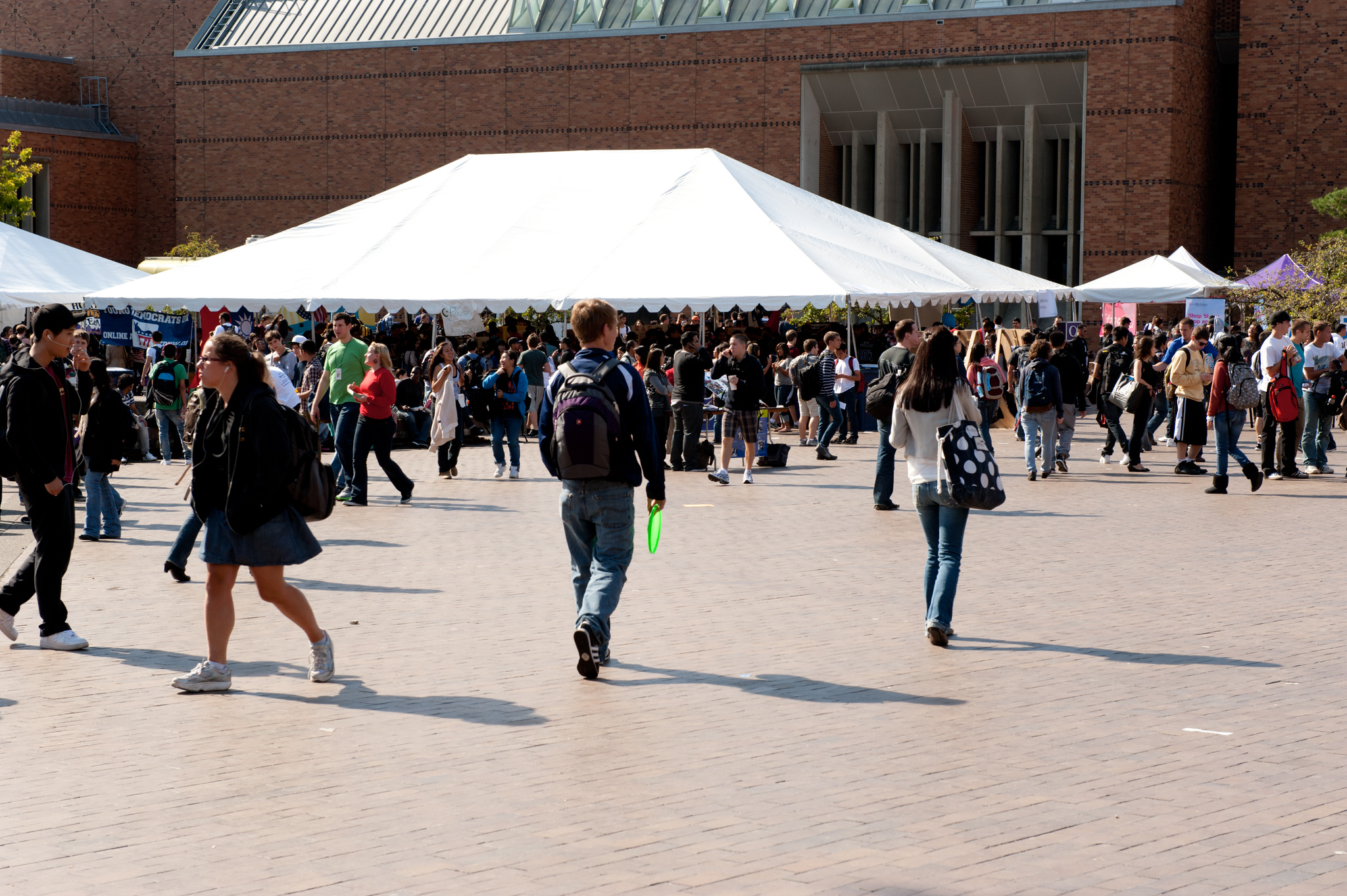 A campus event in Red Square