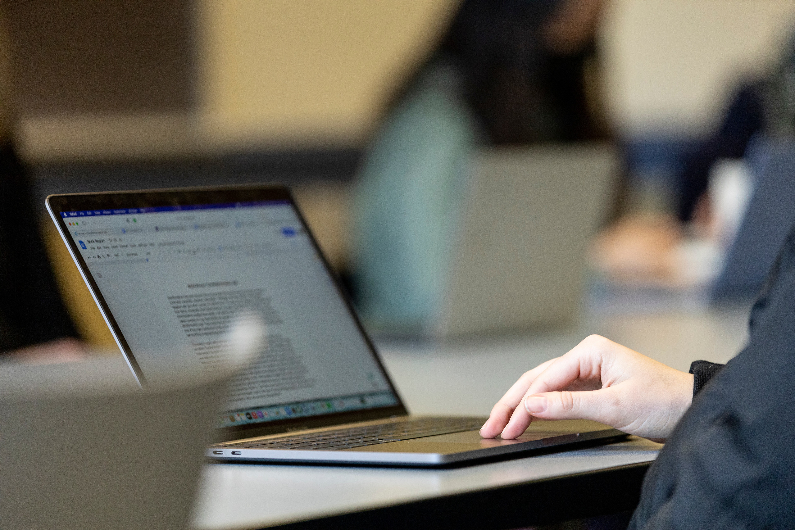 Student on Laptop